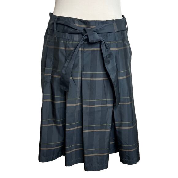 Weekend Max Mara plaid tie waist skirt Sz 10 - Picture 1 of 5